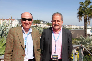 Enrique Alejo, director general corporativo de RTVE, y Pere Vila, ingeniero y director de tecnologia de RTVE