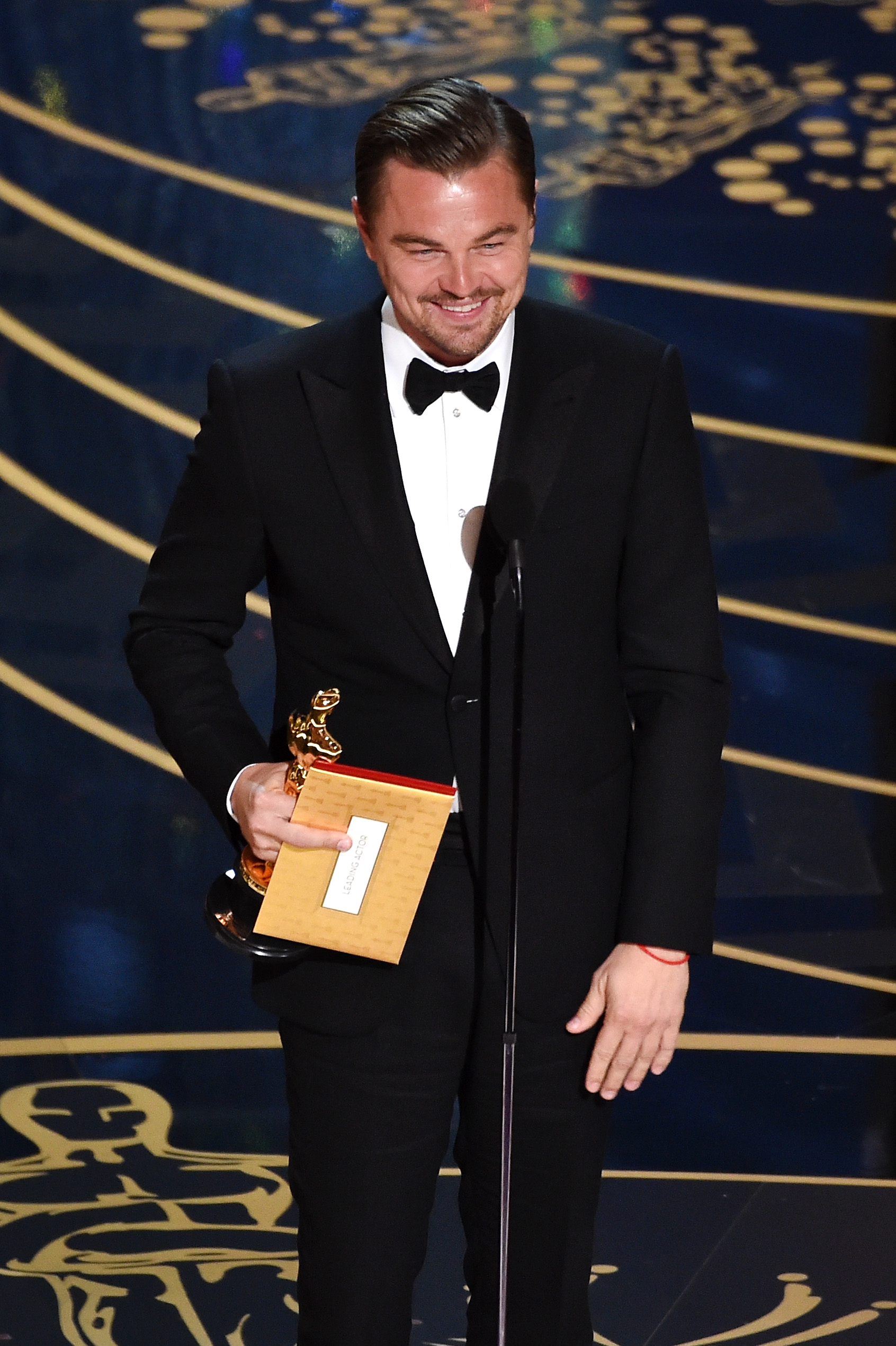 Leonardo Dicaprio en los Oscars 2016