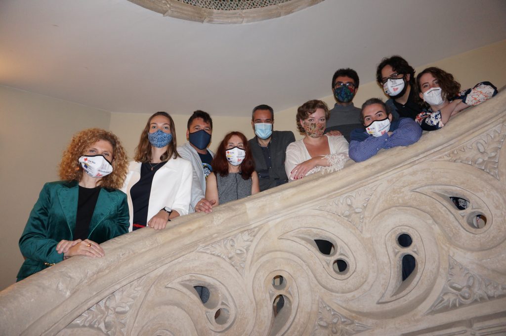 En la imagen, Nuria Perera, María Monreal, Raúl de la Fuente, Bakartxo Pollacino, Joaquín Torrents, Daniel de Miguel, Tomás Álvarez, Anastasia Mara, F.J. García, Sandra Caballero.
