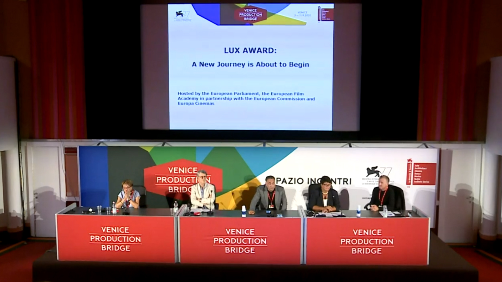 Presentación en Venecia del nuevo Premio LUX.