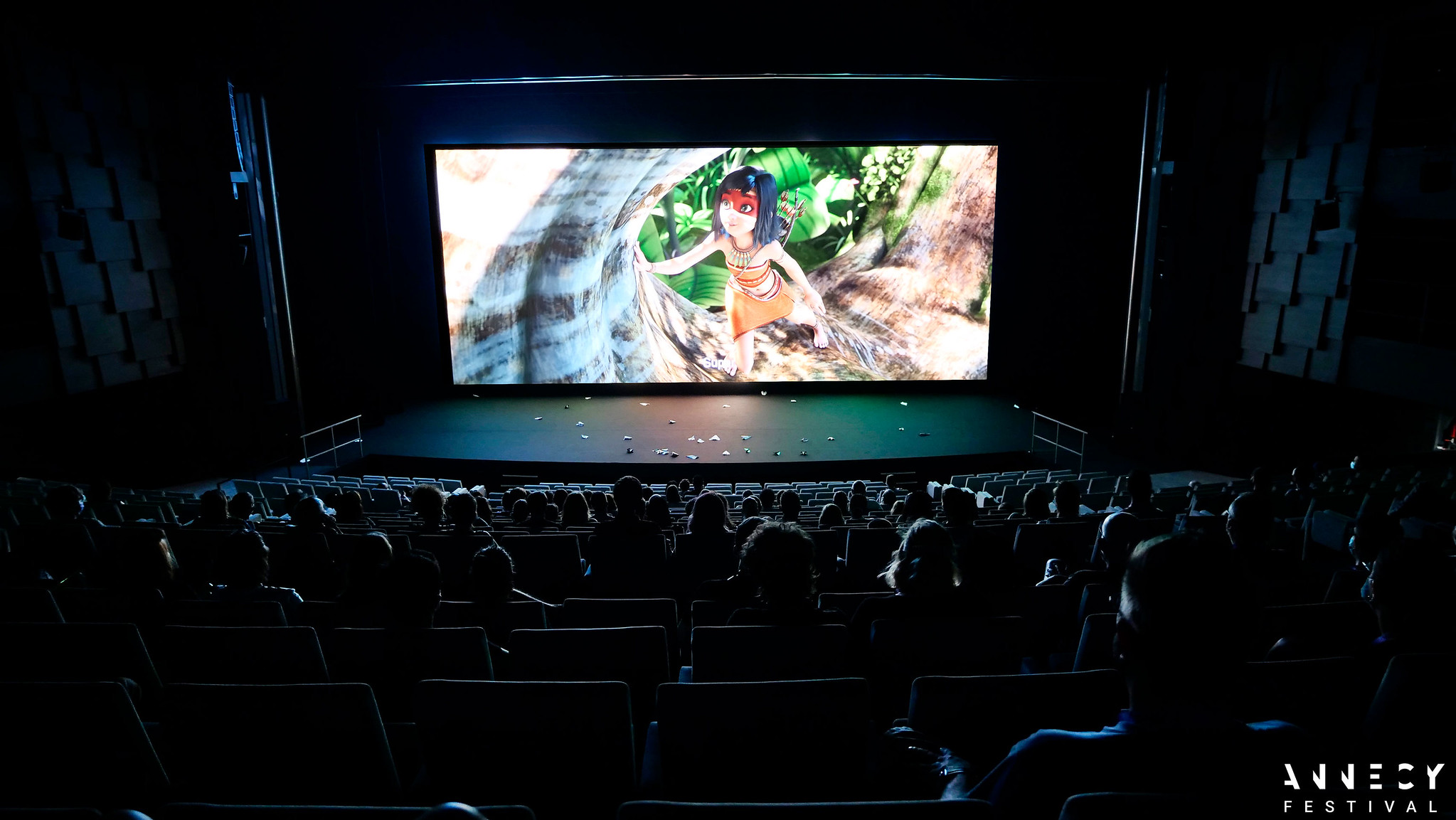 Proyección de 'Ainbo, princesse d'Amazonie' en Annecy 2021 (Foto: Annecy Festival / G. Piel)
