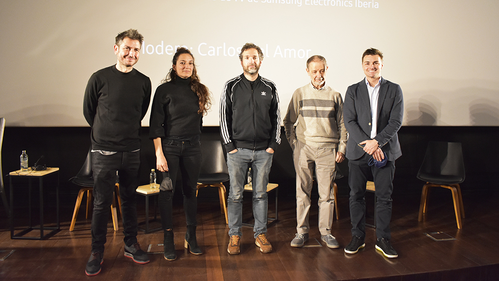 De izquierda a derecha, Carlos del Amor, Gris Jordana, Pau Esteve, José Luis Alcaine y Sergio Larraz.