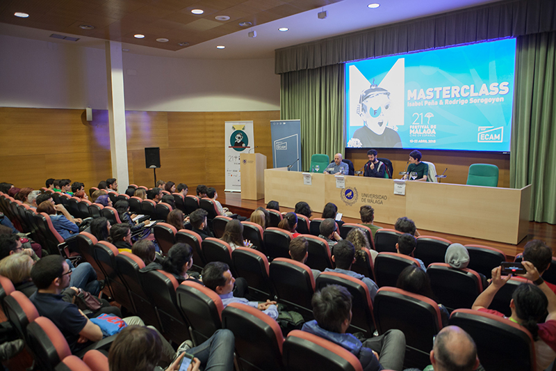 Masterclass de Rodrigo Sorogoyen e Isabel Peña en un Málaga Talent.