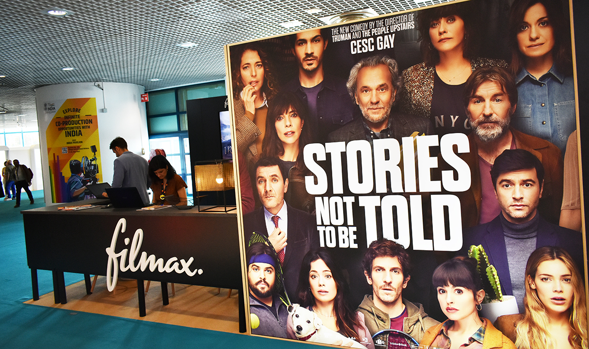 En el stand de Filmax en el Marché du Film de Cannes 2022 destaca la nueva película de Cesc Gay, 'Historias para no contar'. Con el texto de la LGCA se corre el riesgo de que haya muchas historias que nuestra industria no pueda contar, resultando en una pérdida de riqueza, diversidad y empleo.