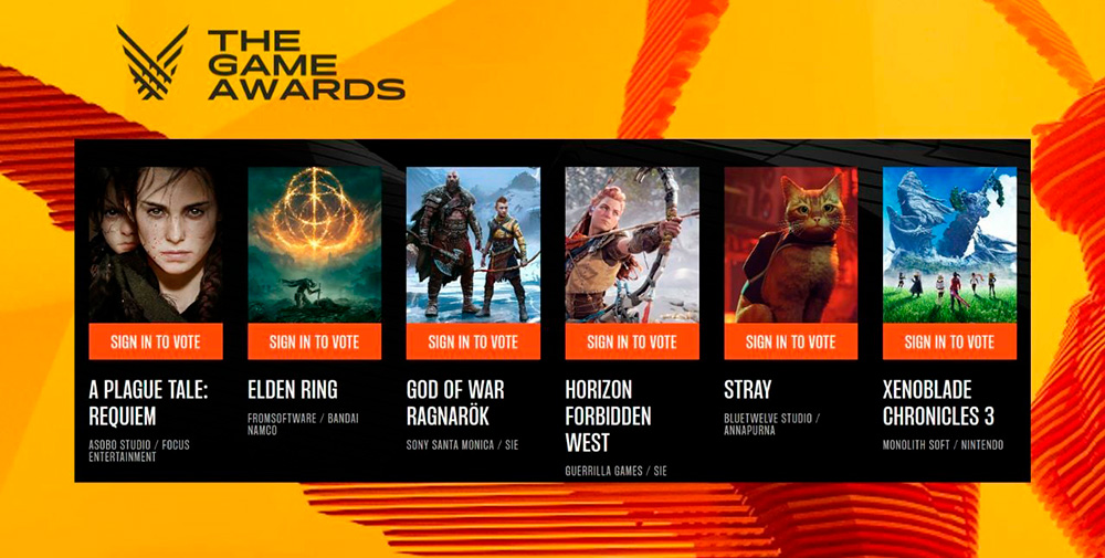 Todos los premios de 'The Game Awards' 2022 y los anuncios más importantes  - Cine y Tele